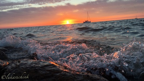 Zonsondergang ijselmeer