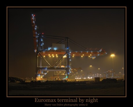 Euromax terminal by night