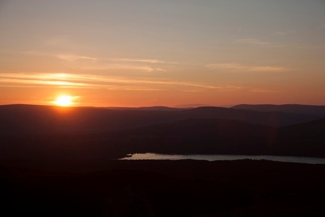 sunset in the Highlands