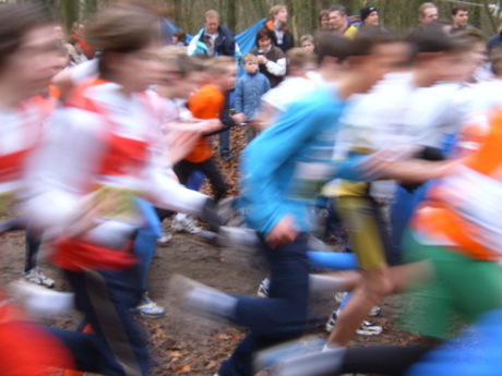Atletiek cross wedstrijd