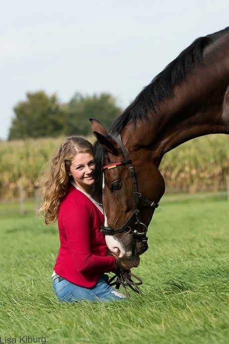 The love of a girl and her horse