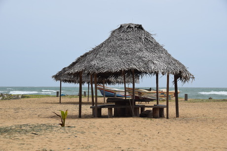 verlaten strand Sri Lanka