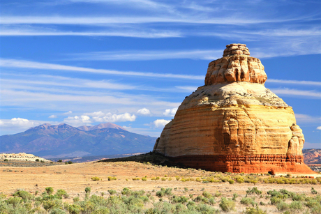Church Rock, tussen Cortez en Moab, USA