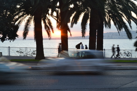 Boulevard in Nice cote d'azure