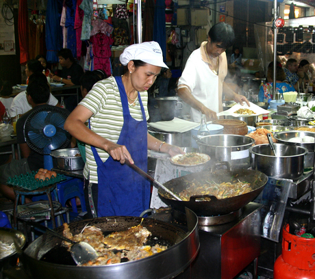 Avondmarkt in Thailand