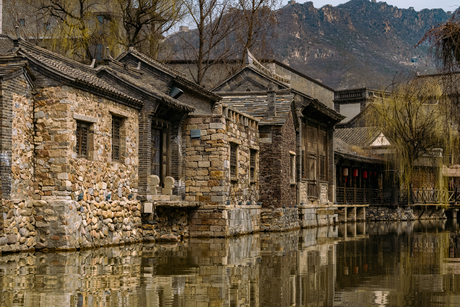 Great wall of China in the background