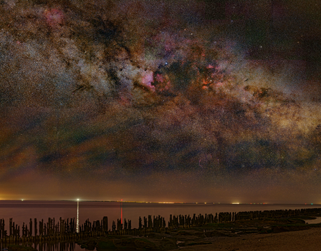 Melkweg Zwaan boven Schiermonnikoog