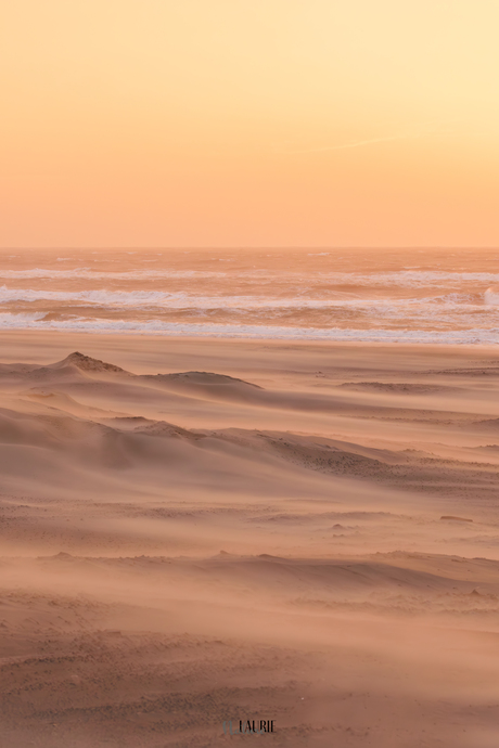 Storm aan zee