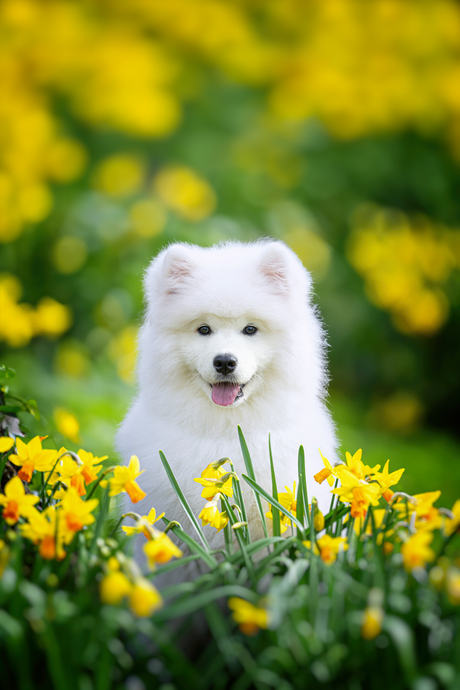 De lente komt er aan en Laika is er klaar voor