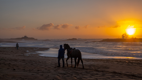 Man met op paard 