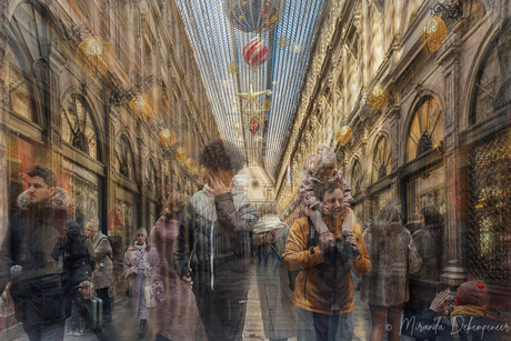 kerstdrukte in Brussel