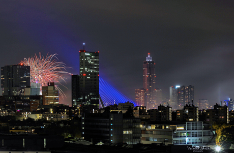 Skyline fireworks