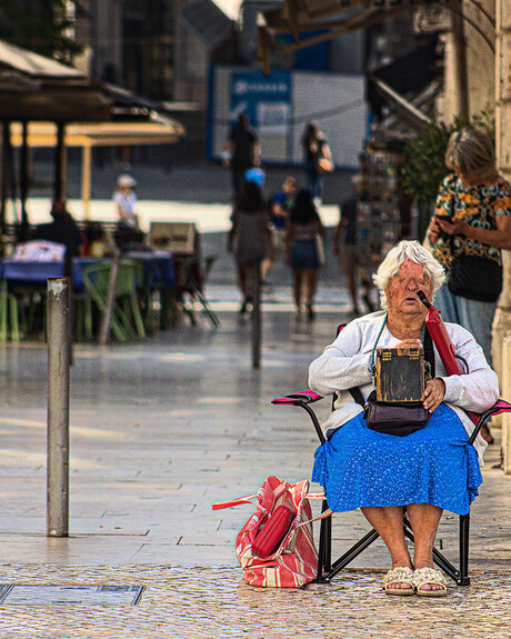 The woman with the Melodica