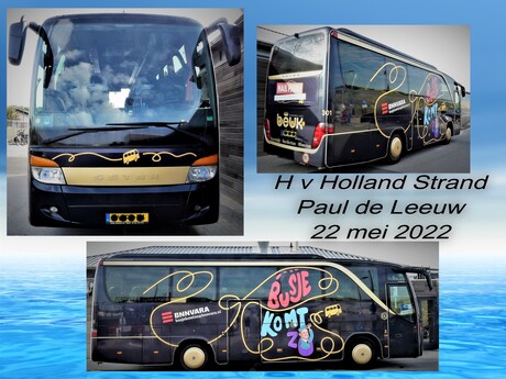 Collage  H v Holland Strand  Busje komt zo  22 mei 2022 