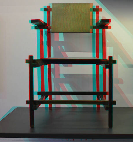 RIETVELD Stoel Centraal Museum Utrecht 3D