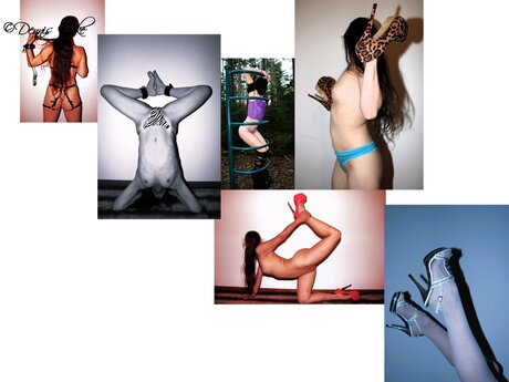 Beautiful Woman in Action 192 collage