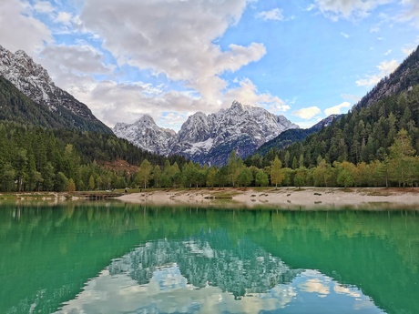 Reflectie in het Jasna meer