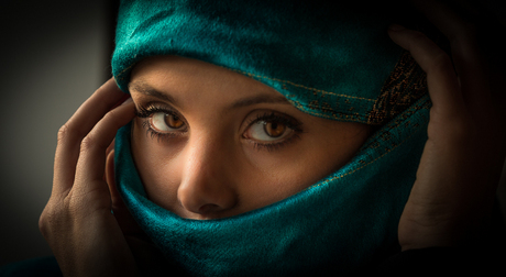 Veiled woman