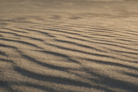 Ribbels in het zand