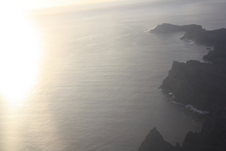 eertse blik van madeira vanuit t vliegtuig