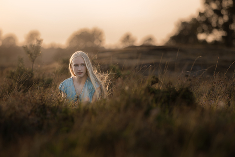 Meisje op de heide