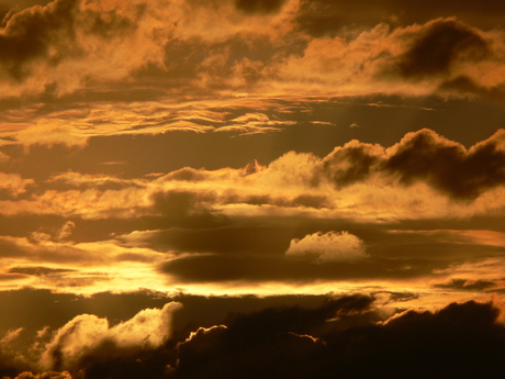 zonsondergang in de stad