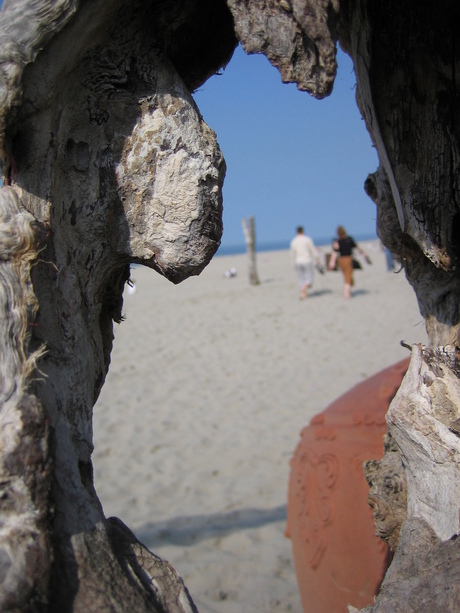 Doorkijkje op het strand