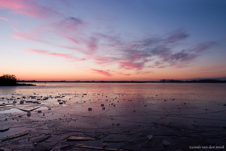 Zonsondergang strand Nulde