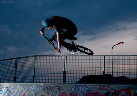 Bmx in air