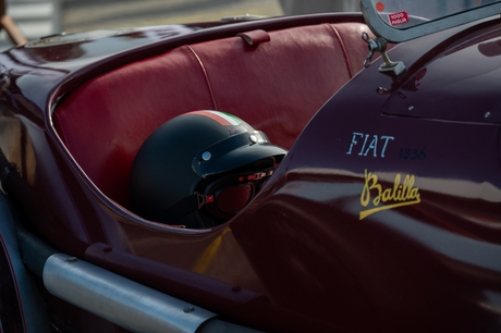 Classic fiat racecar close-up