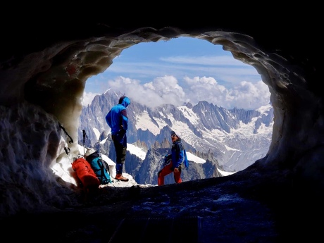 Doorkijkje op de Mont Blanc