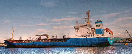 Schip in Haven Amsterdam