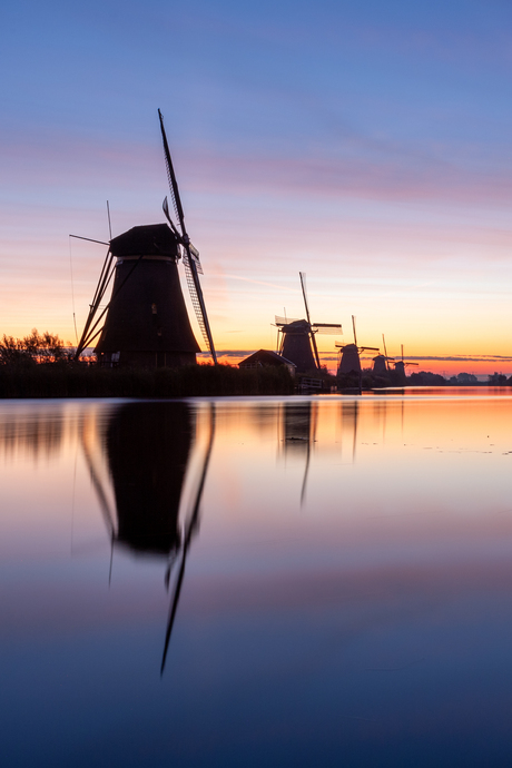 Kinderdijk zonsopkomst