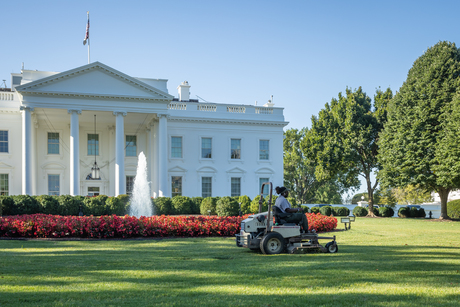 De grasmaaier van het Witte huis