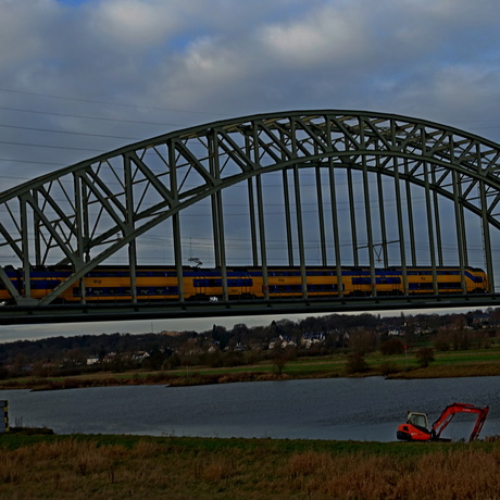 over and near the river