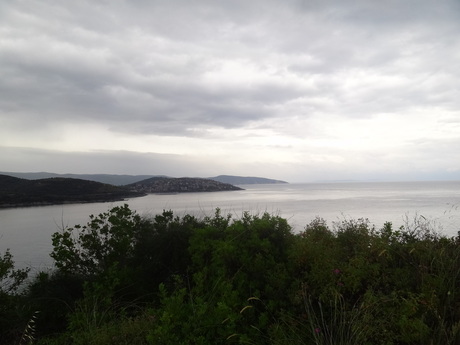 Bewolkte ochtend in Chalkidiki.