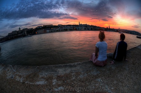 Sunset at the Danube
