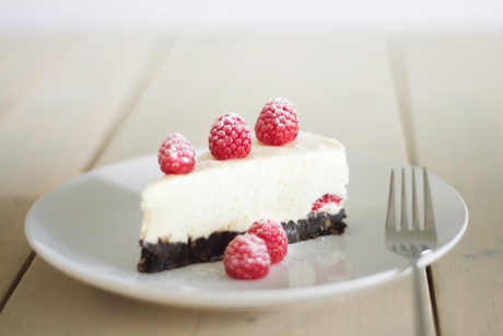Oreo and raspberry cheesecake