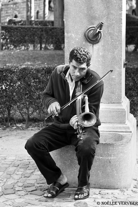 Straatmuziekant Brugge