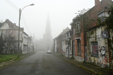 Doel (België) in de mist