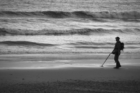 Op het strand