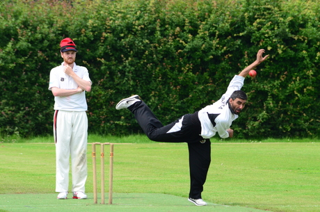 Bowler in follow through