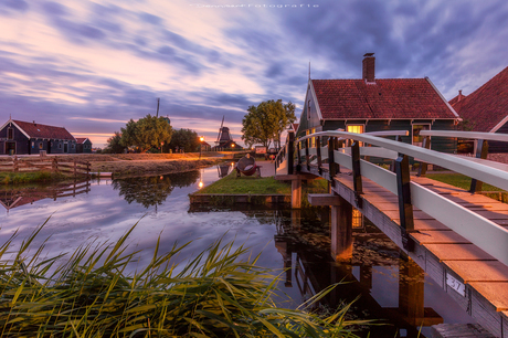 De brug van de Zaanse Schans