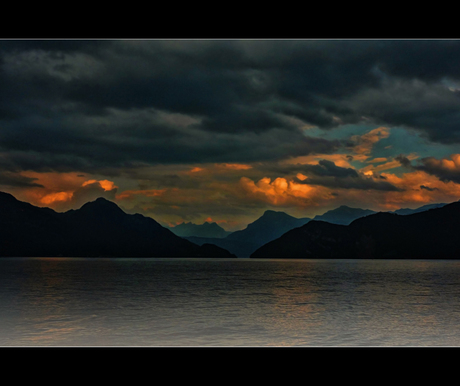 Evening mood at the lake III