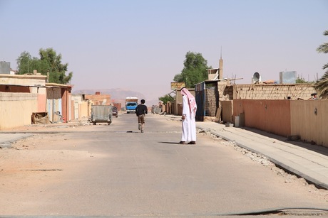 straatfoto Wadi Rum Jordanië