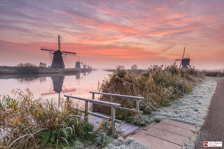 Winters Kinderdijk