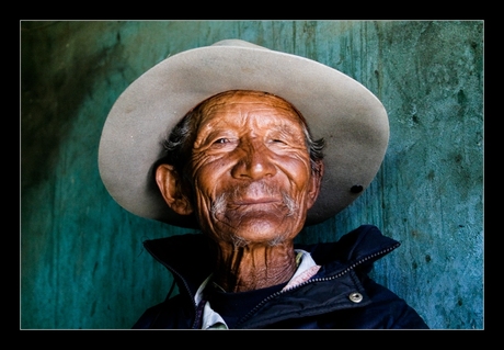 Old Tibetan man