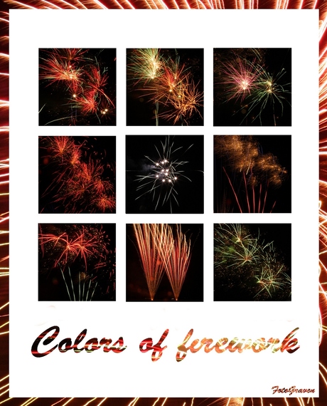 Vuurwerk collage