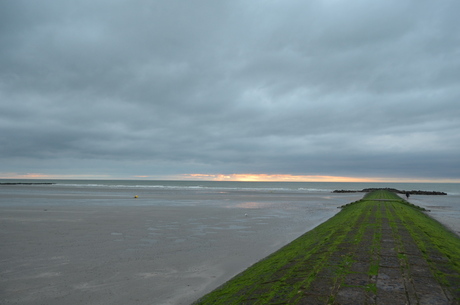 Zonsondergang Nieuwpoort-Bad 20 juli 2015