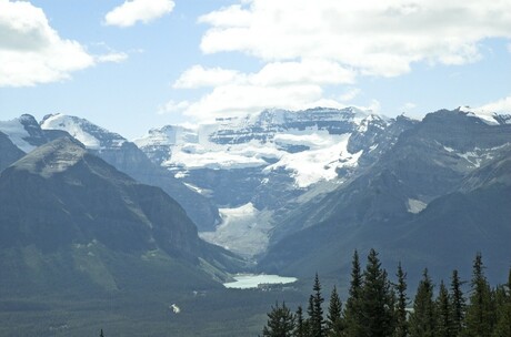 Zicht op Lake Louise